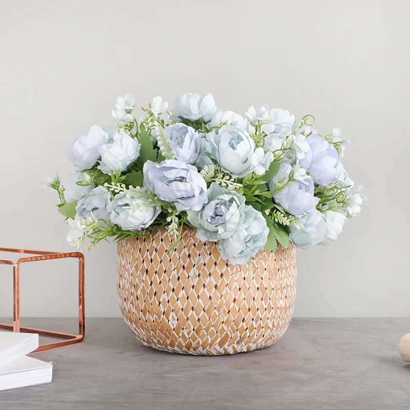 1 букет пион из шёлка цветок искусственные растения для рабочего стола сделай сам