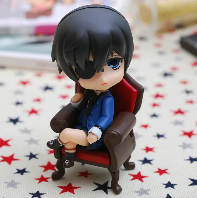 Высота каблука 10 см Black Butler Kuroshitsuji 117 # Ciel Phantomhive 68 Себастьян ПВХ фигурка