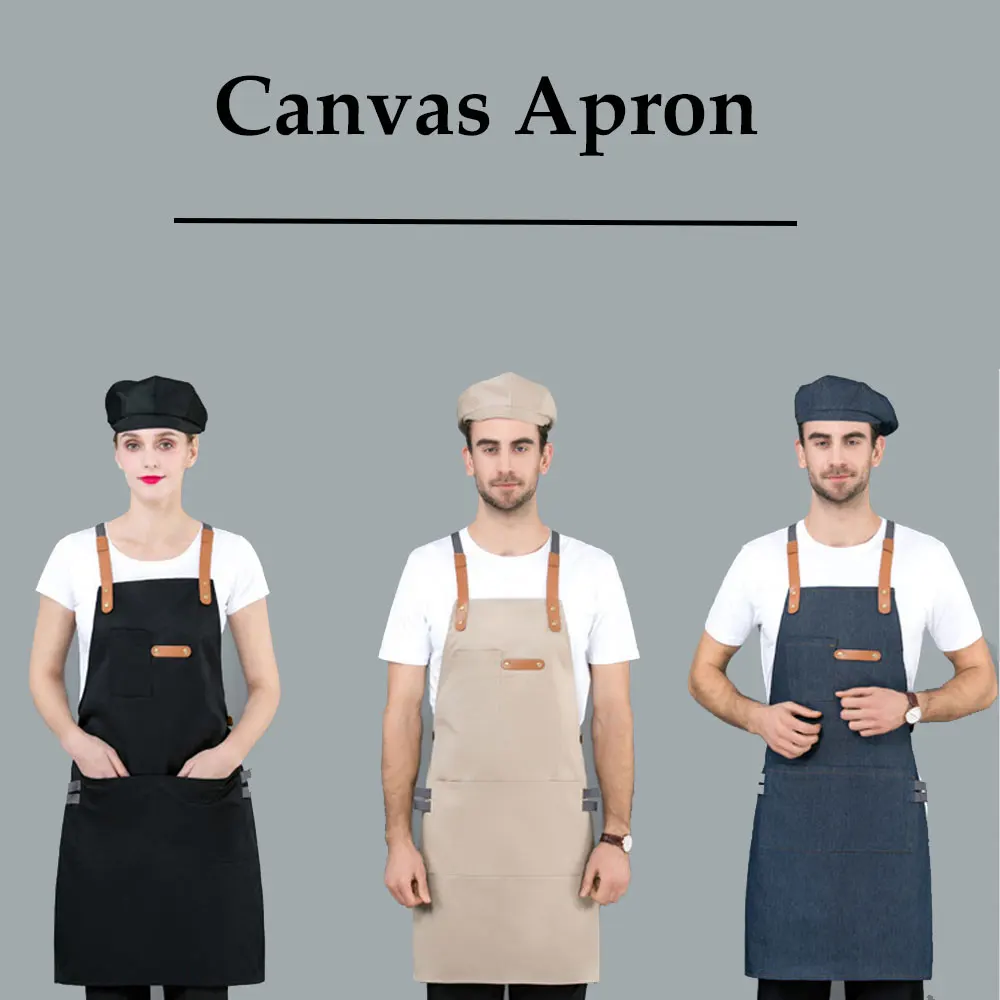 

Универсальный джинсовый фартук для приготовления пищи, шапки для дома, ресторана, отеля, талии, шеф-повара, бара, паба, кухни, официантки