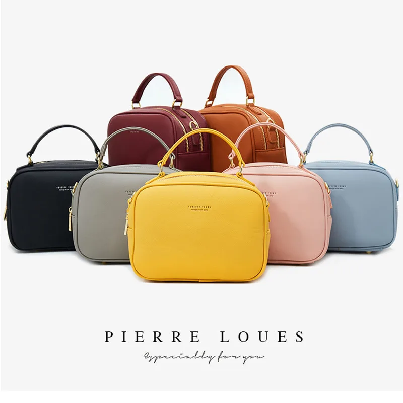 

Women Vintage Crossbody Bag PU Leather Cell Phone Shoulder Bag Ladies Messenger Bags Fashion Daily Use For Women Wallet HandBags