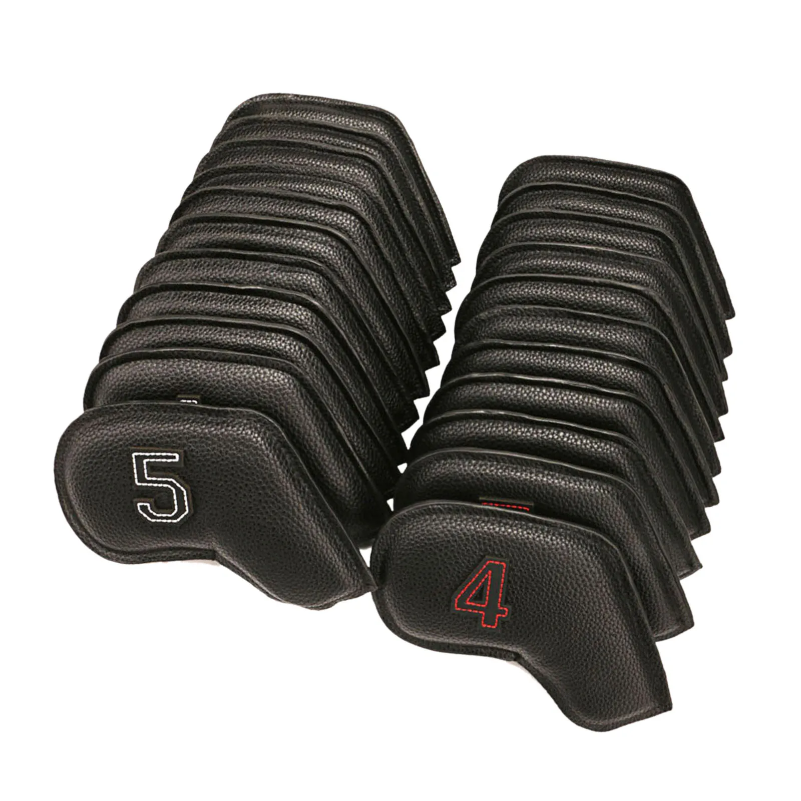 

11pcs/set Waterproof Golf Club Iron Cover Protective White Letter Headcover