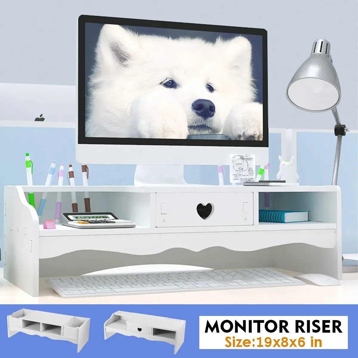 Подставка для монитора компьютера 48x20x15 см настольный держатель ноутбука дисплей