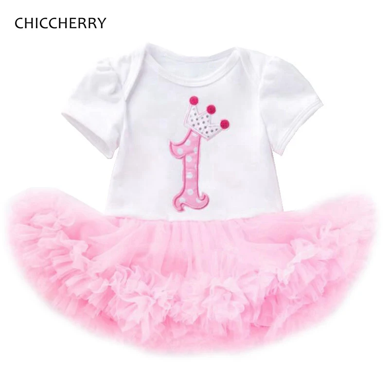 

Цельнокроеное кружевное платье-пачка на 1 год и день рождения, летняя одежда для маленьких принцесс, одежда для маленьких девочек, детская п...