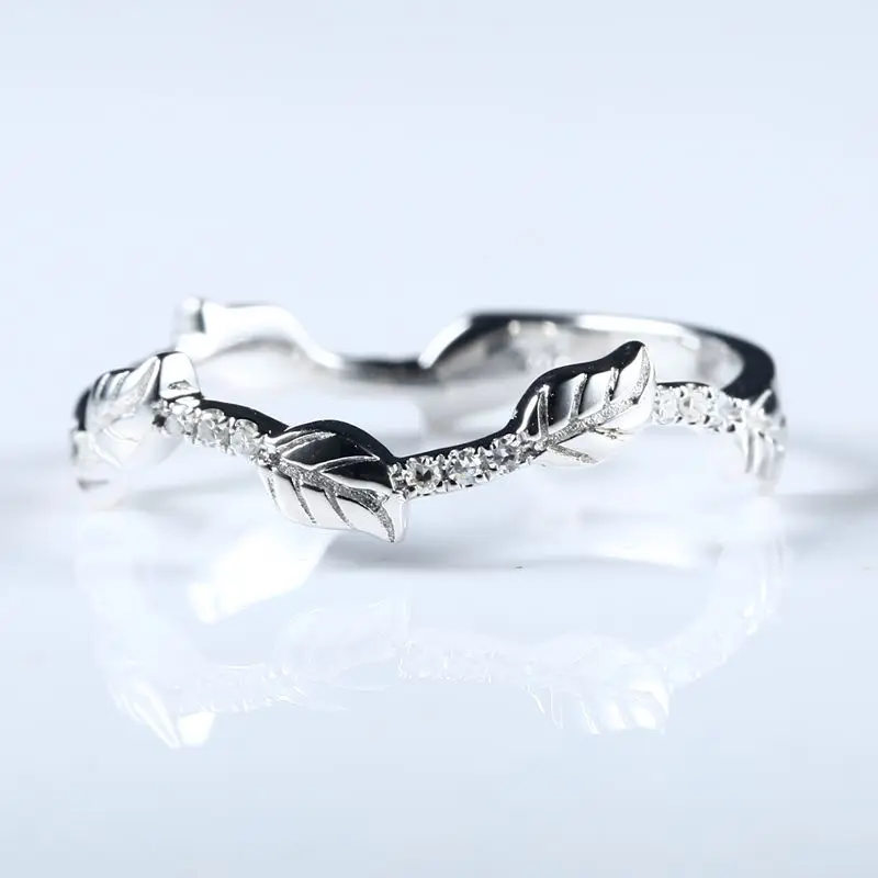 Женское Обручальное кольцо с натуральными бриллиантами 10 к белое золото