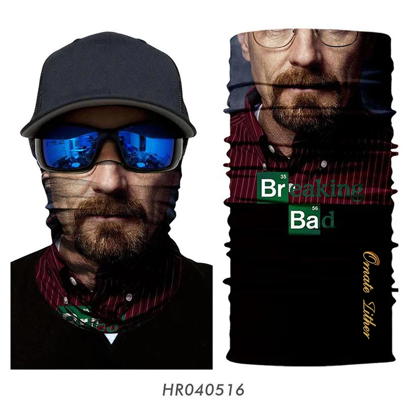 3D Бесшовный шарф Бандана Джокер клоун повязка на голову мотоциклетная маска для