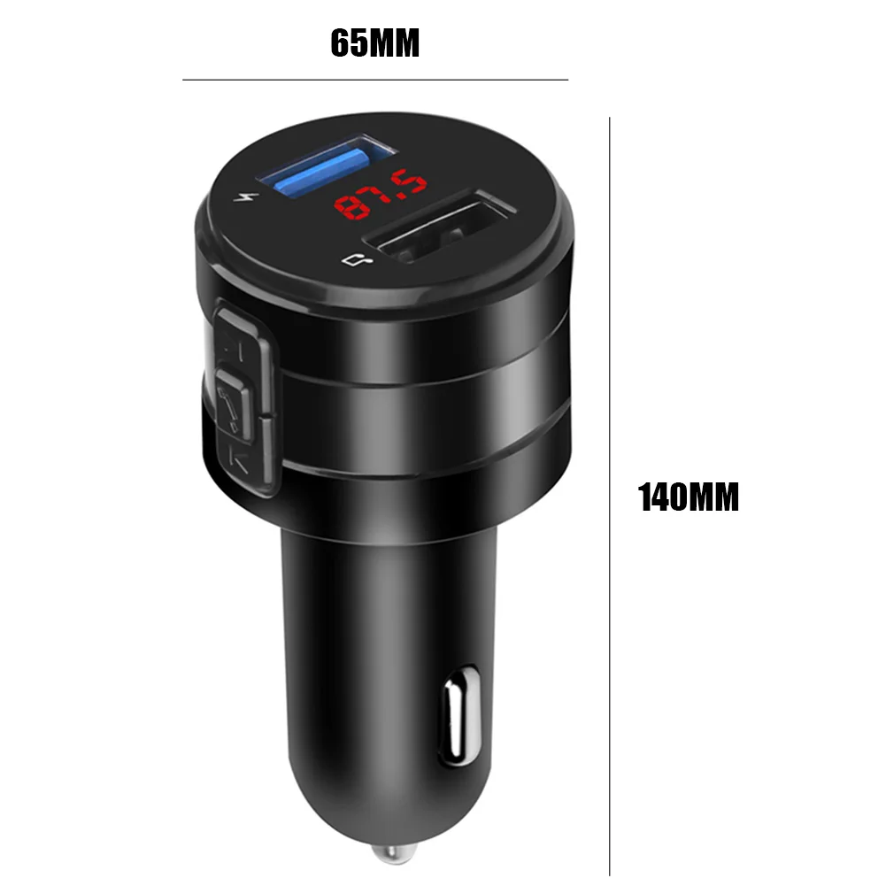 

Bluetooth FM Transmitter MP3 Player Handsfree Car Kit Support U disk WMA 3.1A Dual USB Charger Power Adapter For Car CVC Radio