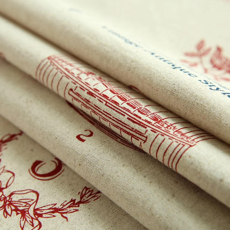 Ткань для шитья Tissu хлопок и лен Telas Висячие занавески дома аксессуары украшения