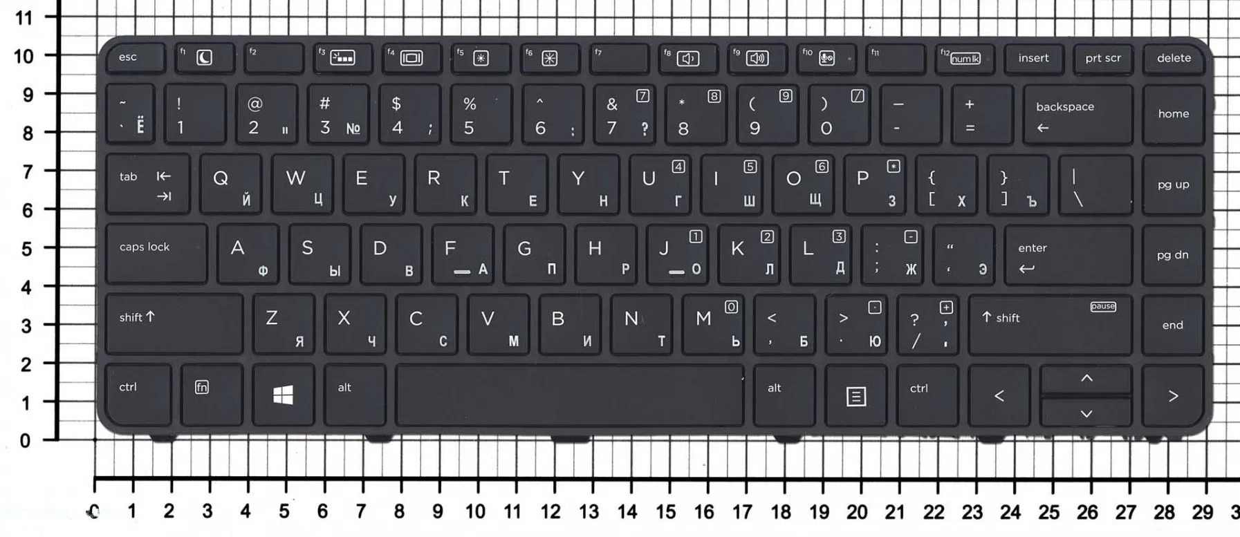 Клавиатура для HP ProBook 430 G3 440 G4 445 Series p/n: 6037B0115501 811861-251 811861-001 черная с ра | Компьютеры