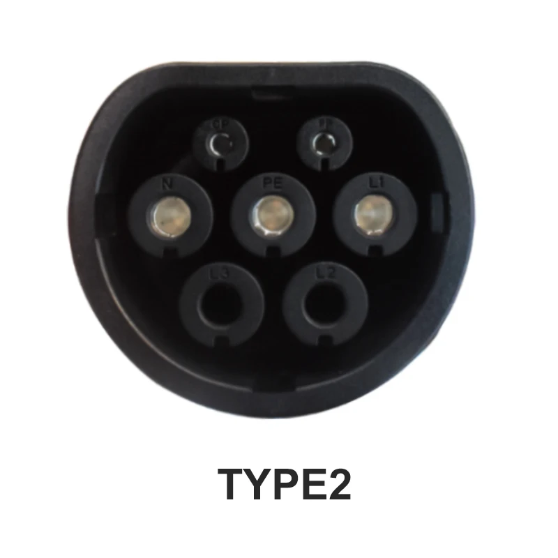 tyepe 2 j1772 EVSE электрическое автомобильное зарядное устройство ev Уровень 2/AC 220-280 В 16A Тип 2 SAE J1772plug зарядное устройство с входом в розетку ЕС - Цвет: tyepe 2