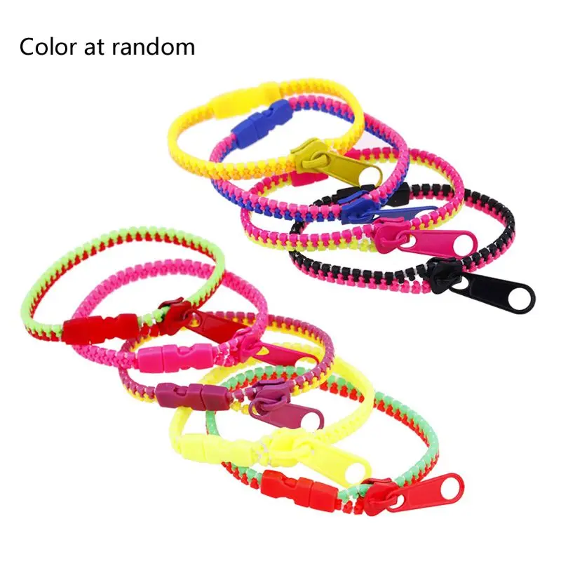 

Mixed Color Kids Friendship Fidget Zipper Bracelets Sensory Toys Fashion Jewelry