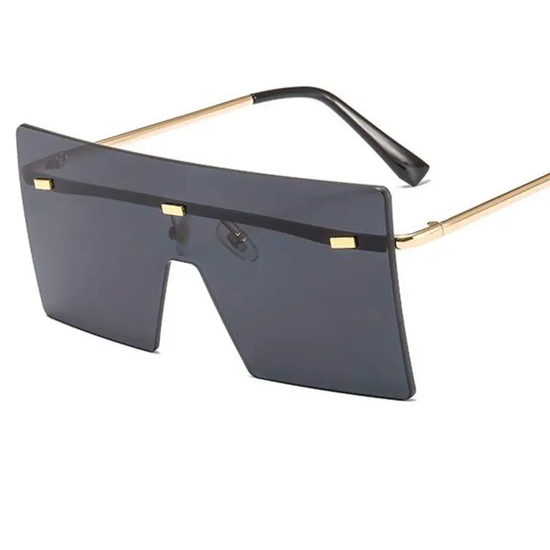 Оптовая продажа зеркальные безободковые солнцезащитные очки винтажные Сиамские