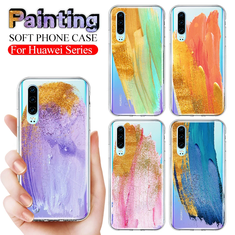Цветной чехол для huawei p30 pro p 30 lite smart Z plus Y9 2019 с рисунком honor 10i 20i мягкий модный