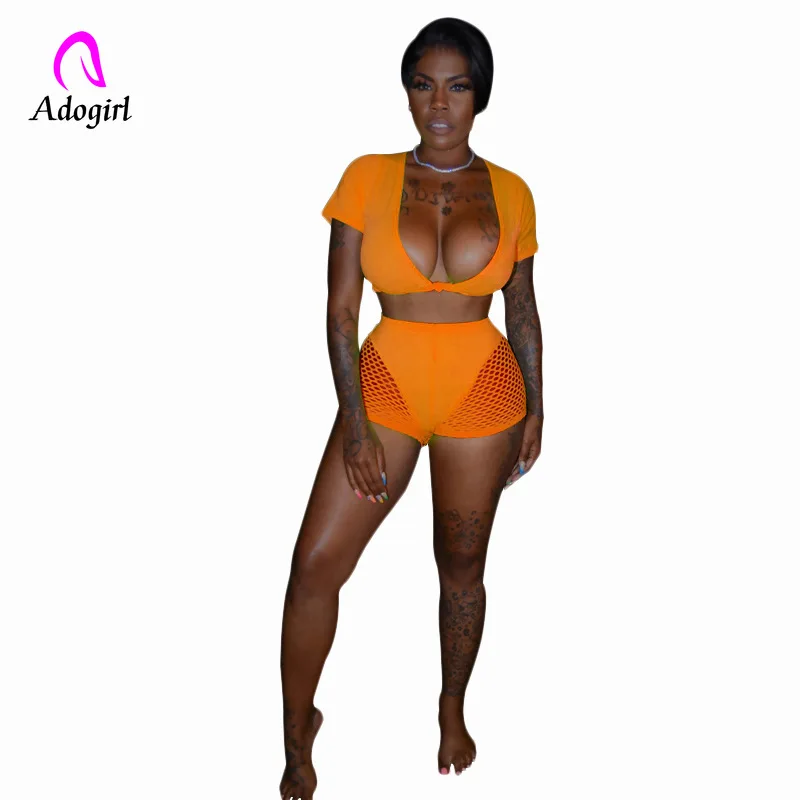 Женский костюм для фитнеса из 2 предметов летний женский сексуальный спортивный