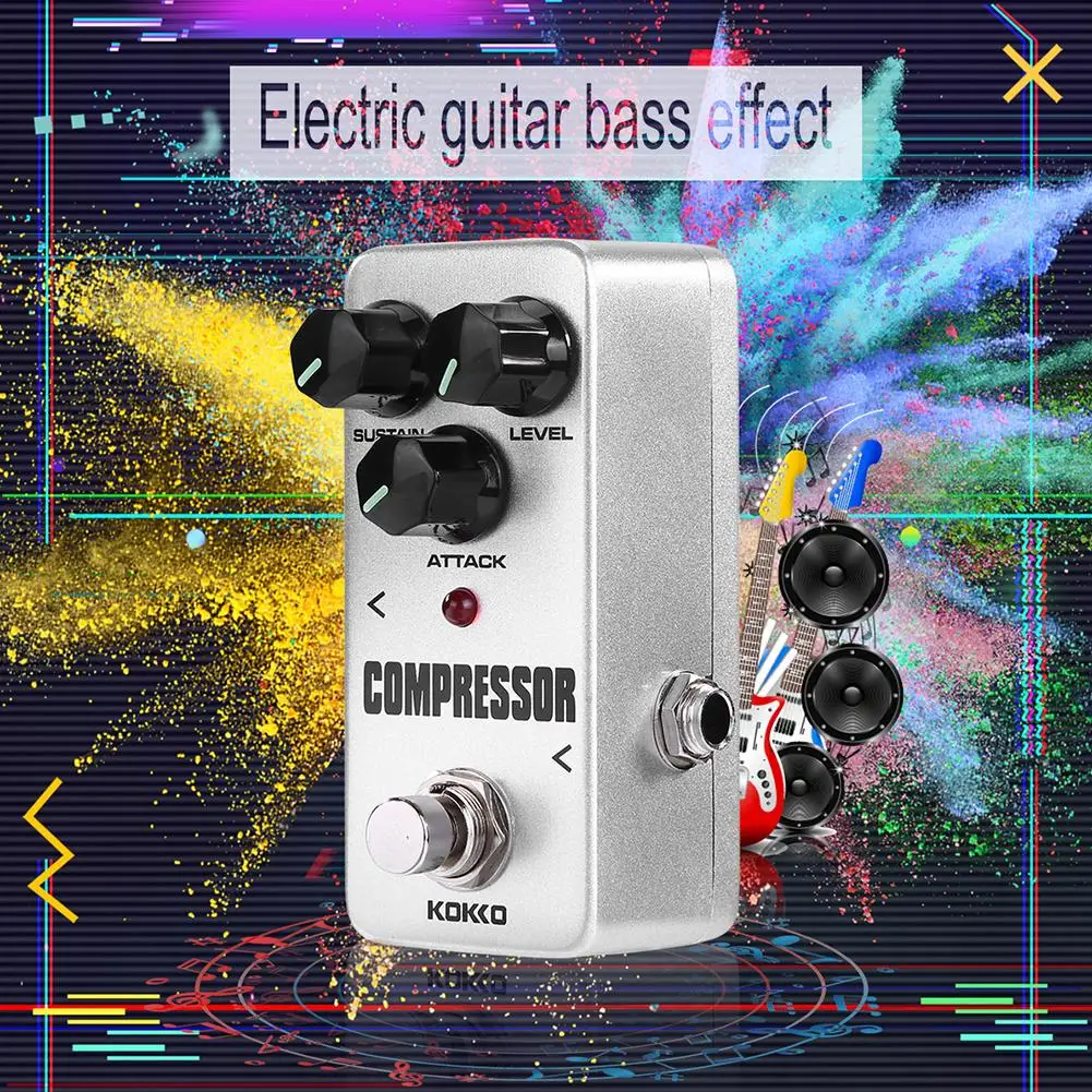 kokko gitarre pedal wirkung kompressor booster verzerrung overdrive elektrische bass gitarre effekte true bypass musical instruments free global shipp
