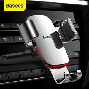 baseus gravity car phone holder support smartphone car bracket cd slot mount mobile phone holder for car charging stand free global shipping