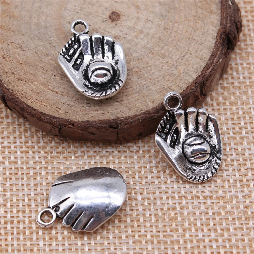 

10Pcs 20x14mm Baseball Charms For DIY Jewelry Making DIY Handmade Jewelry