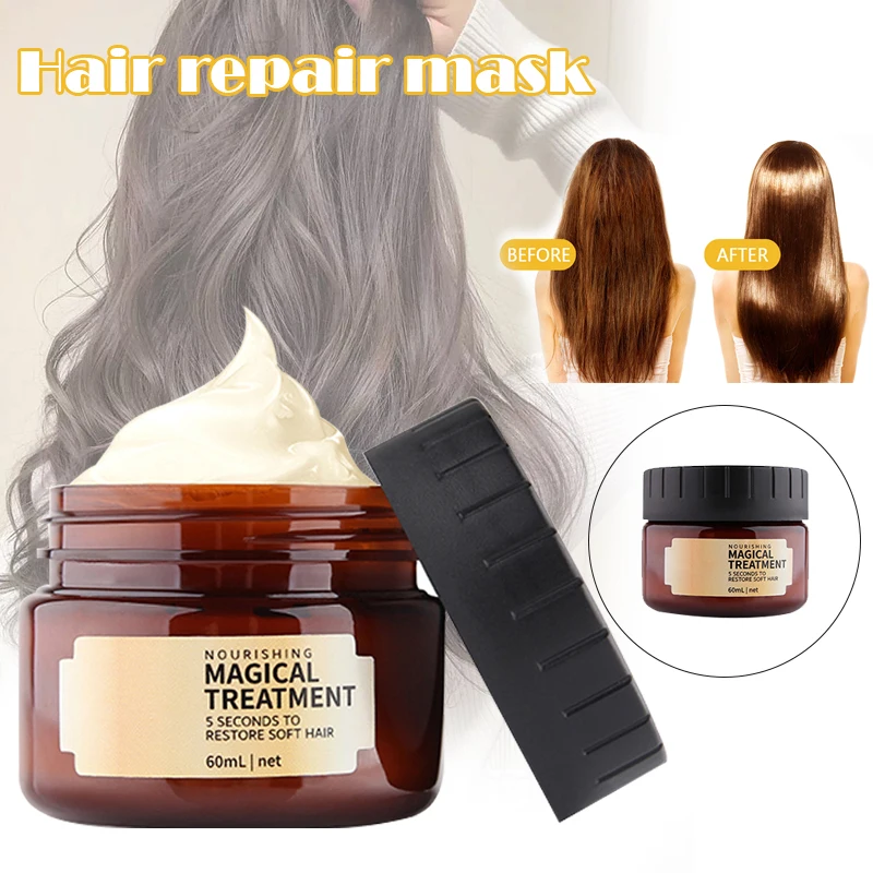 

Newly 60ml Hair Repair Mask for Damaged Hair Care Hair Filling Mask Keratin Cream Salon Essential Oil FIF66