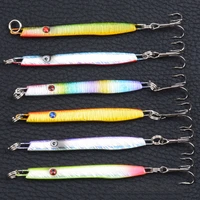 long jig fishing lure bait bass fishing tackle metal jig weights 5 7cm 10g lead fish saltwater lures artificial trolling lure