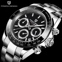 pagani design 40mm quartz watch mens sports timing watch sapphire stainless steel automatic waterproof clock relogio masculino