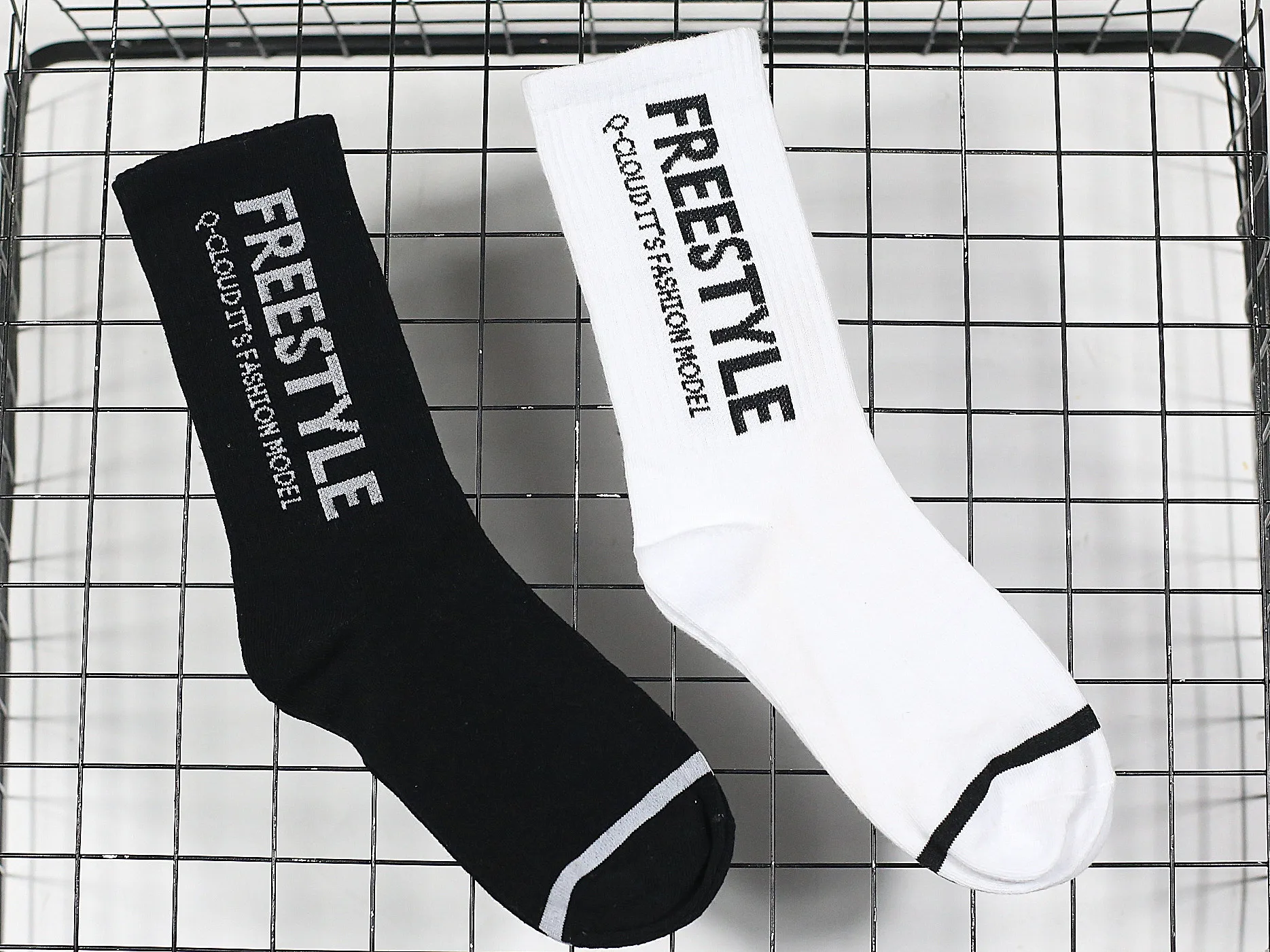 Носки мужские и женские хлопковые в японском стиле Харадзюку простые с надписью