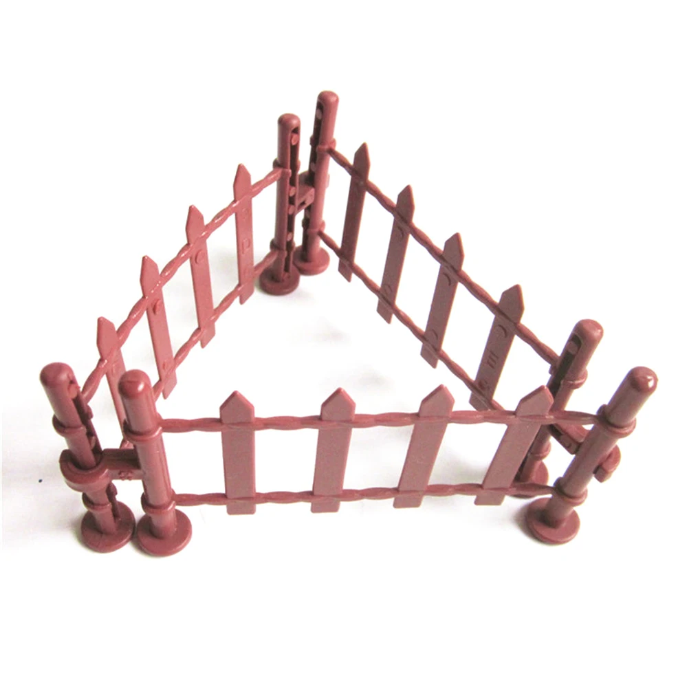 

7pcs Military Fence Rail Board Toy Soldier Accessories Railway building kit high quality