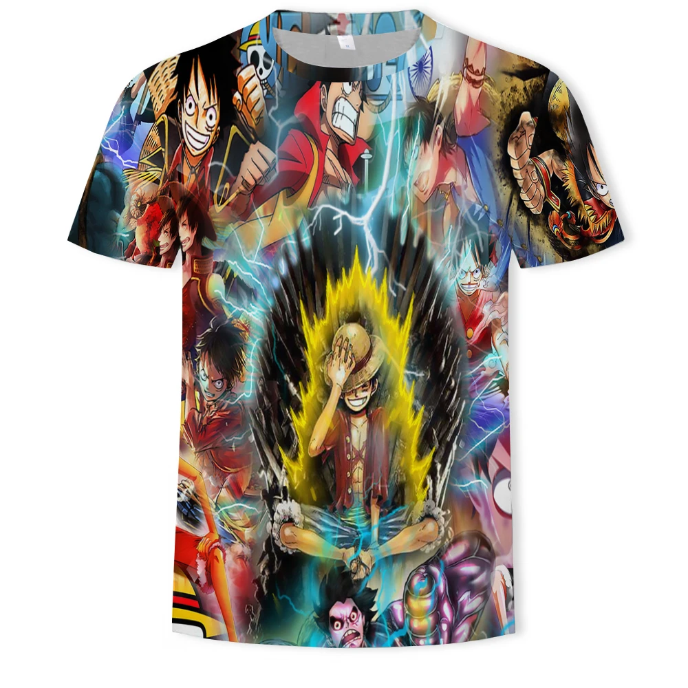 

2021 boys/girls summer new 3DT shirt marine sports 3D digital printing handsome beauty comfortable casual O-neck T-shirt