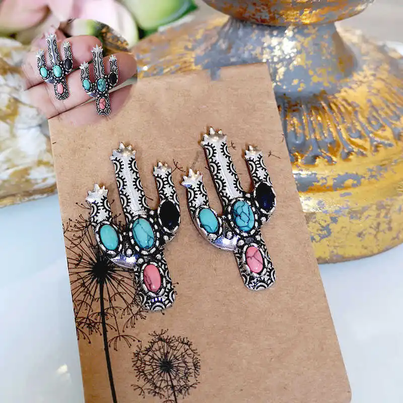 Earrings Cute Cactus Plant Ear Studs Jewelry for Women Wedding Gift | Украшения и аксессуары