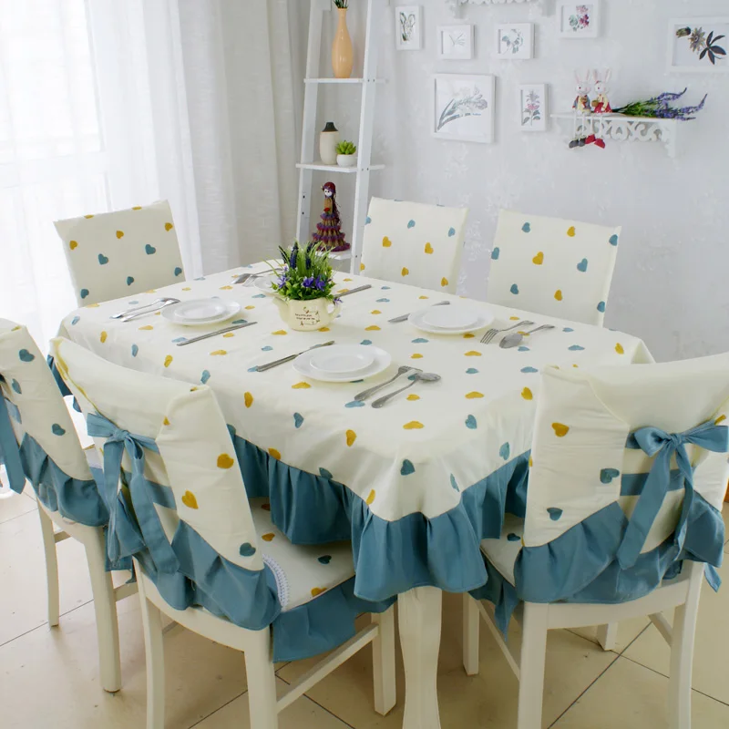 Высокое качество хлопковая столовая скатерть для стола стула крышка