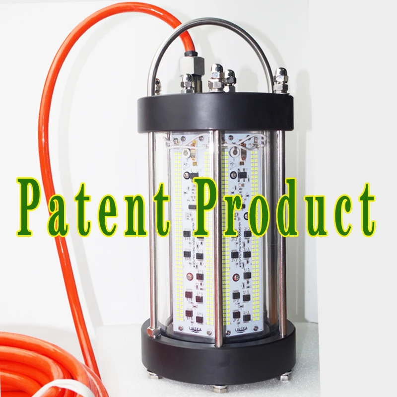 Светодиодный светильник для подводной рыбалки зеленый 220 В перем. Тока 750 Вт/850