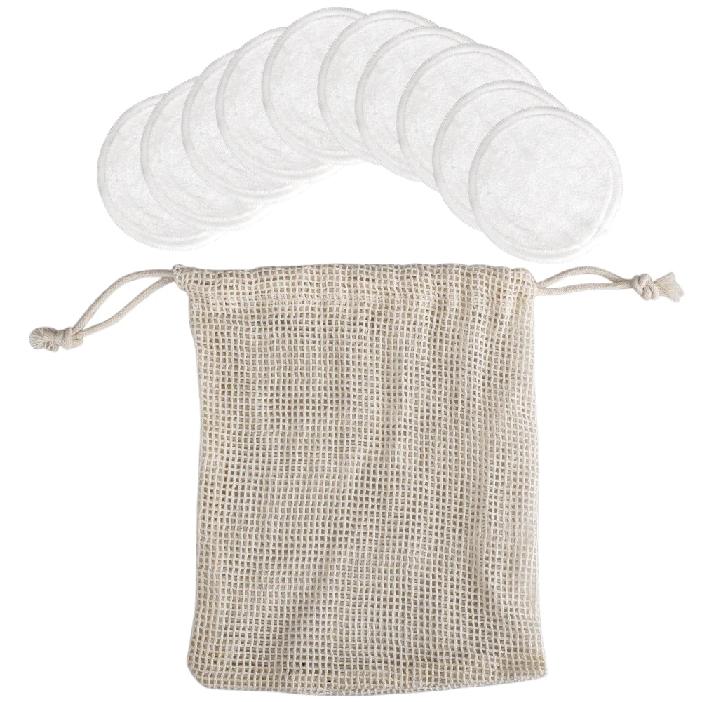 10 шт. многоразовые прокладки для снятия макияжа с сетчатой сумкой|Ватные изделия