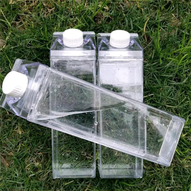 

Kitchen Leakproof Creative Transparent Milk Water Bottle Drinkware Outdoor Climbing Tour Camping Children Men Milk Water Bottles