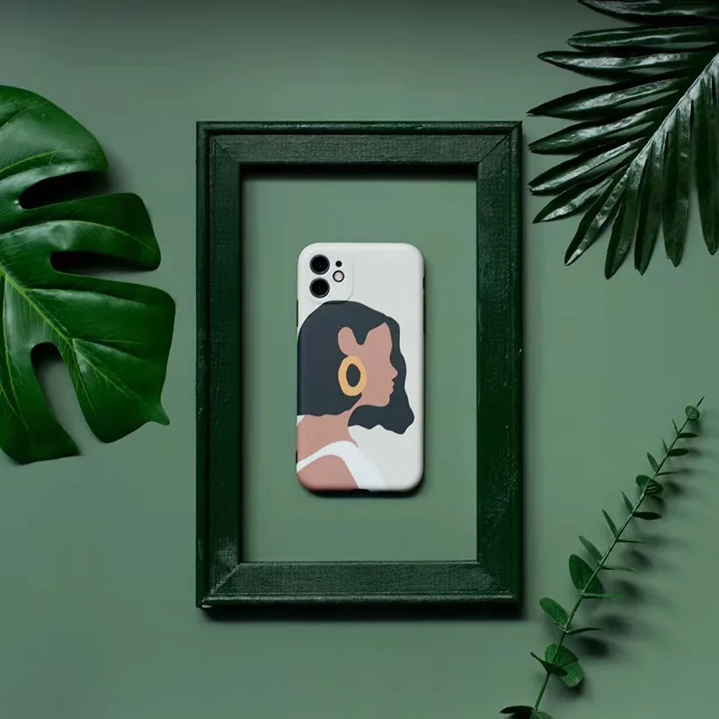 Роскошный белый чехол для телефона в стиле ретро с абстрактной иллюстрацией iphone