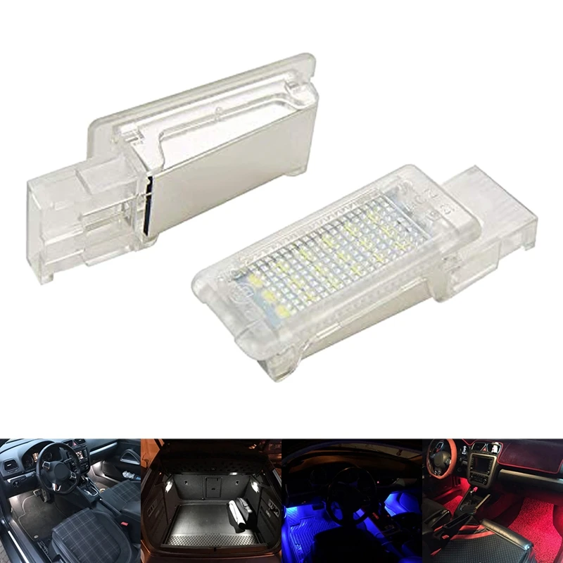 1Pc 12V LED Luggage Compartment Trunk Boot Light Footwell for Volkswagen Caddy Eos Golf Jetta Passat CC Sciroc | Автомобили и