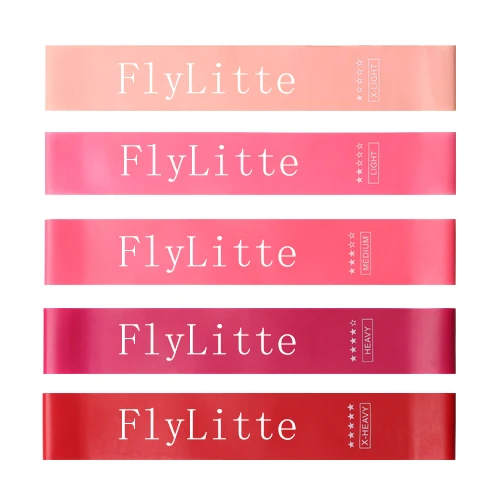 Flylitte 5 шт./компл. латекс эластичный Фитнес резинки для упражнения пилатес эластичных лент на прочность обрезиненные диски, гантели для эспандер - Цвет: A set (5pcs)
