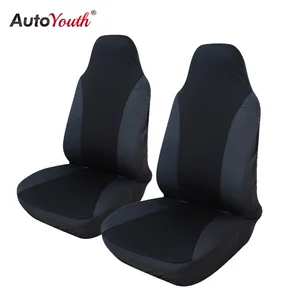 autoyouth 2pcs front car seat cover 5 colour universal fit for lada honda toyota seat covers car styling free global shipping