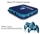 Супер игровая консоль Pawky Box для PS1DCN64PSP 50000 + Ретро игровой плеер с беспроводными контроллерами 4K Wifi ТВ видео игр
