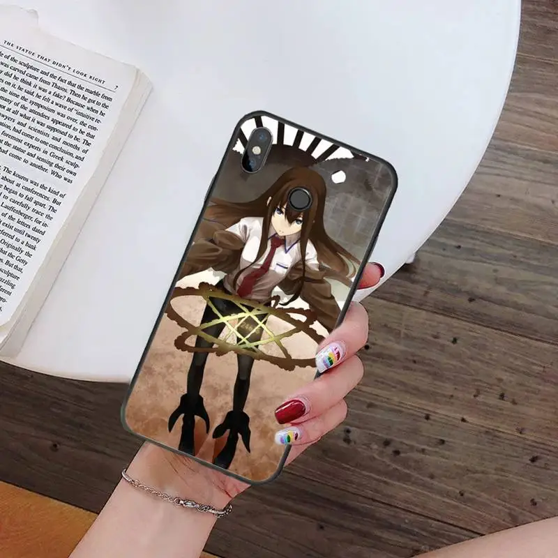

Amine cartoon Steins Gate Phone Cases For Xiaomi Redmi 7 9t 9se k20 mi8 max3 lite 9 note 8 9s 10 pro Soft Silicone Shell Cover
