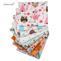 8pcslotcartoon animal seriesprinted twill cotton fabricpatchwork cloth for diy sewing quilting babychilds material20x25cm