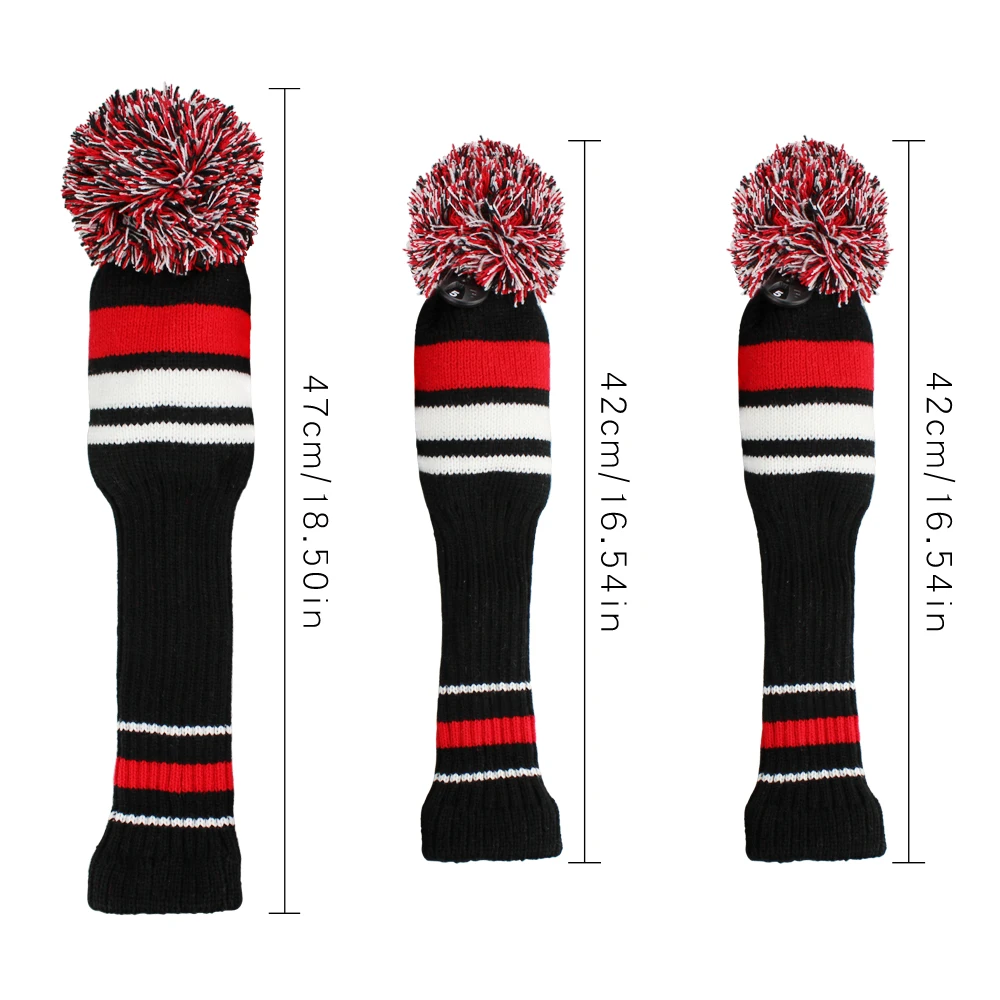 3 шт./комплект шерстяные Чехлы для гольфа|fairway woods head|golf club head coversclub heads |