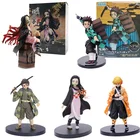 Экшн-фигурки Agatsuma Zenitsu Kamado Nezuko Tanjirou Demon Slayer Kimetsu no Yaiba, аниме фигурки из ПВХ, игрушки