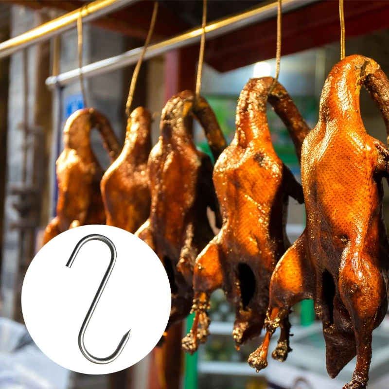 Крючок мясника из нержавеющей стали с острым наконечником 20 шт. | Дом и сад