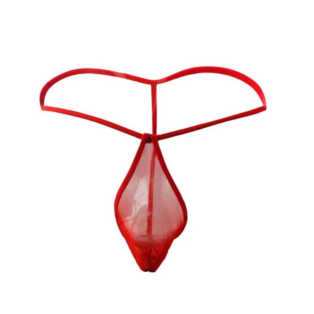 

Men's Mesh G-Strings Thong Panties Sheer Jockstraps See-Through Micro Bikini T-Back Briefs Gay Underwear Men's Erotic Lingerie