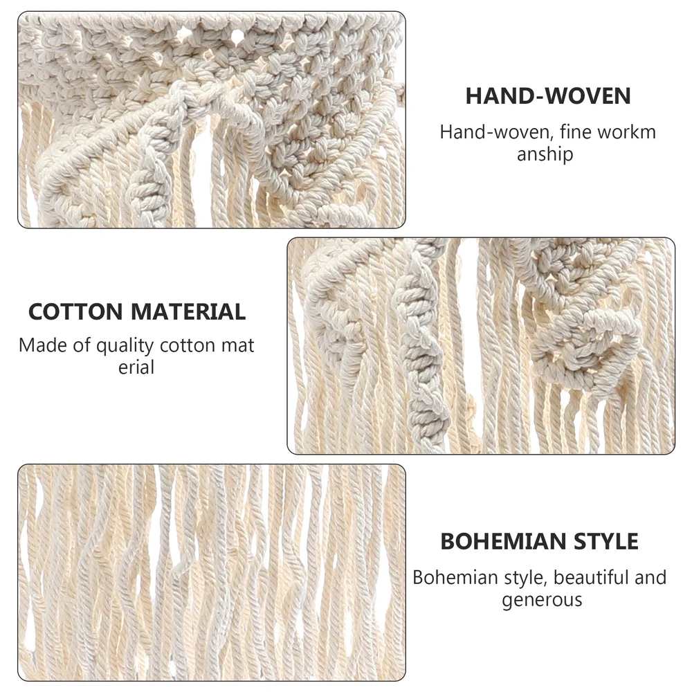 

1Pc Lamp Shade Cotton Weaving Bohemian Style Hanging Lamp Cover