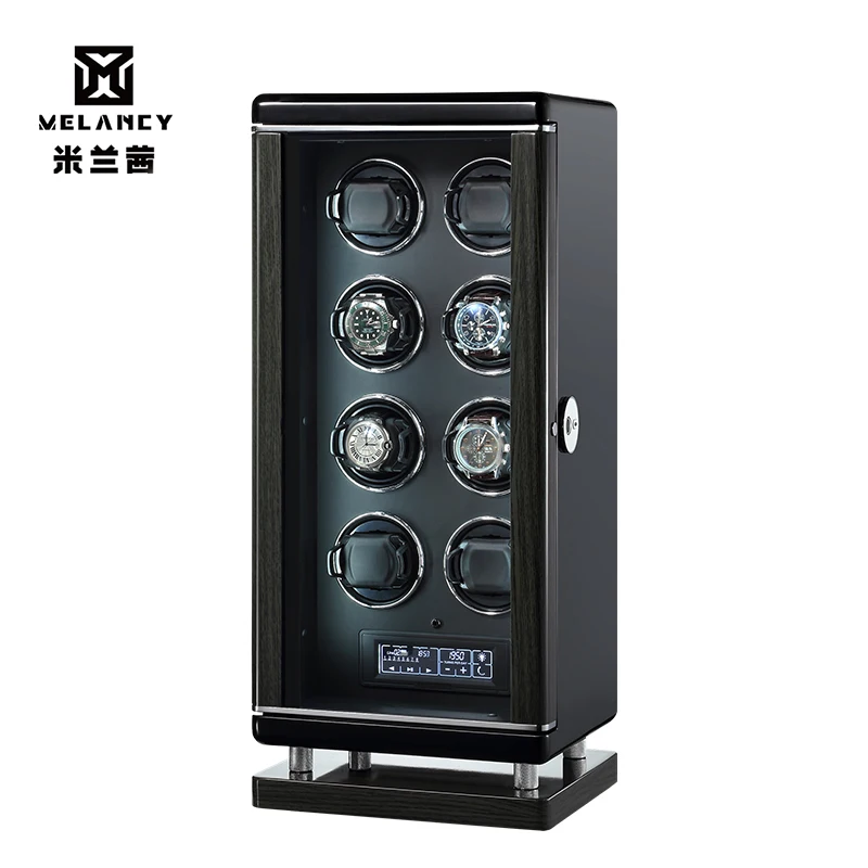 

Luxury Smart Watch Winder for Rolexable Top Brand Automatic Watches Self-winding Case Touch Screen Fingerprint Unlock Storage