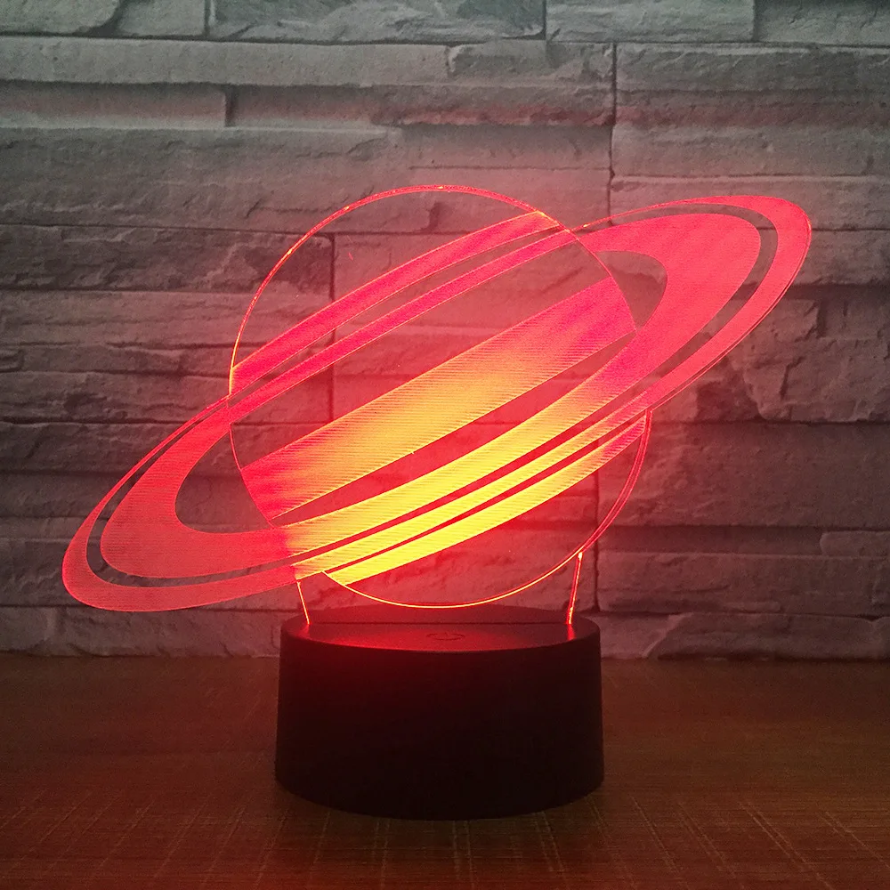 7 цветов Светодиодная 3d лампа для детей сенсорная Usb настольная сна | Лампы и