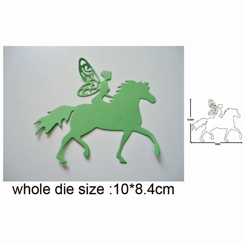 

Металлические Вырубные штампы «Ангел езды лошади» для «сделай сам», скрапбукинг, изготовление фотокарт, декоративное ремесло, тиснение, вы...