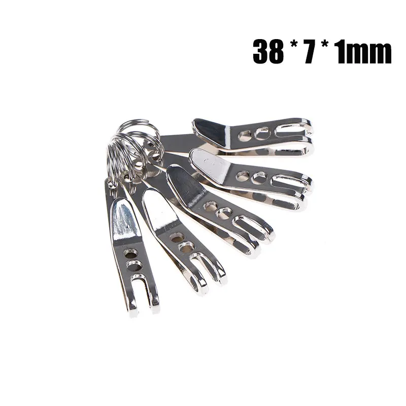 

5pcs Stainless Steel Outdoor Quicklink Tool EDC Bag Suspension Clip with Key Ring Carabiner