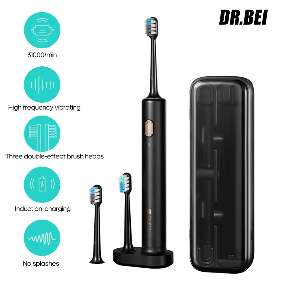 Электрическая зубная щетка DR.BEI Sonic ДЛЯ для взрослых с таймером 3 режима зарядное