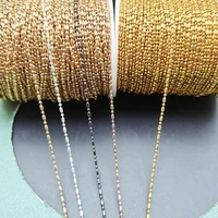 2meters 1 5mm chain for jewelry making diy silver gold chain metal copper cable ball chains findings components craft no fade
