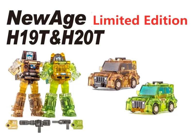 Трансформер NewAge H19T Hogan Brawn & H20T Вильям Бонни Outback полупрозрачная экшн фигурка робот